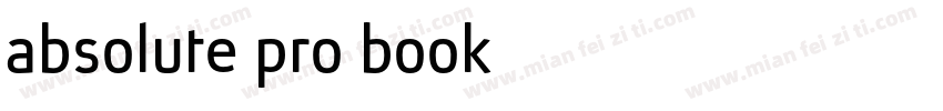 absolute pro book字体转换